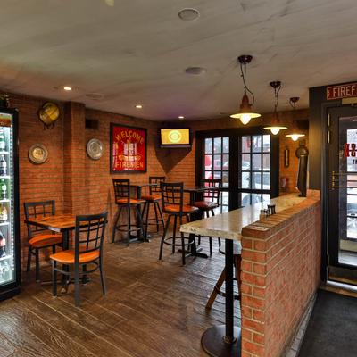 Interior, seating area.