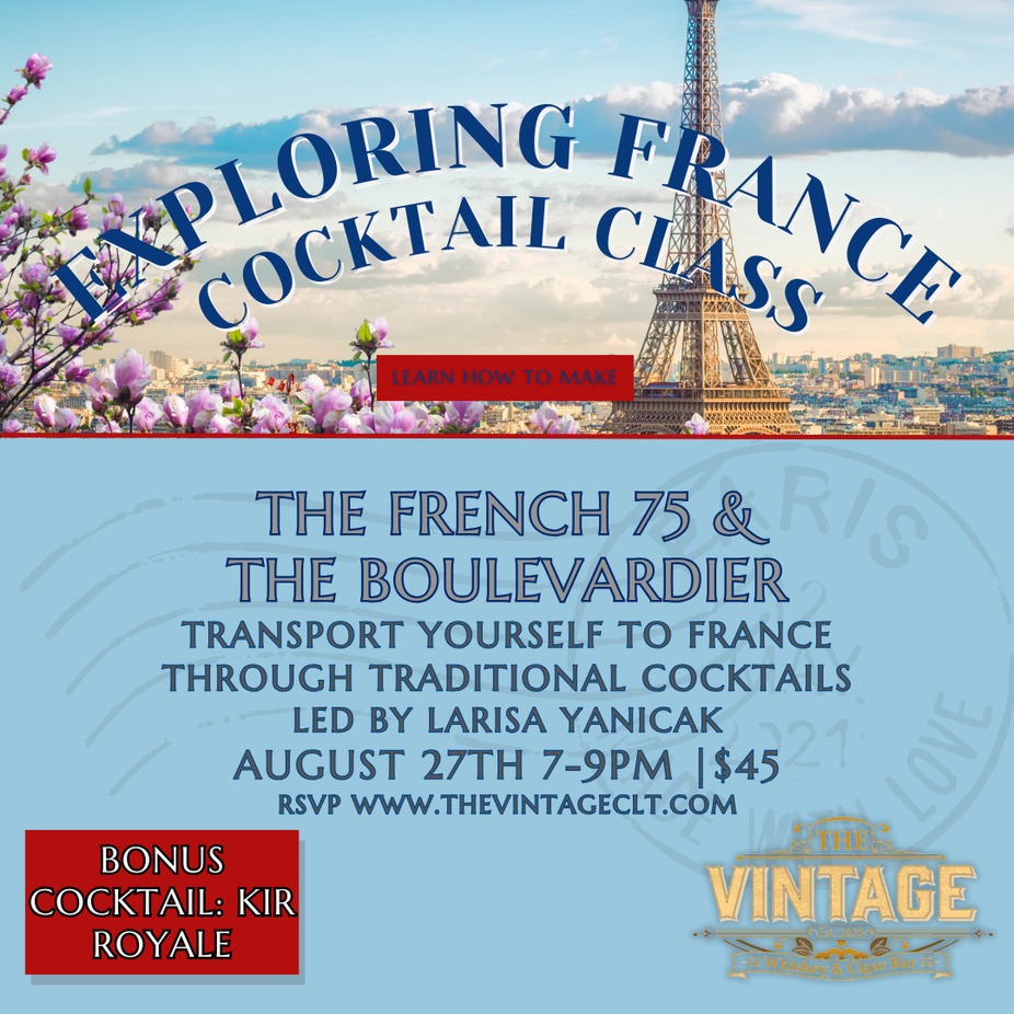 exploring France cocktail class event photo