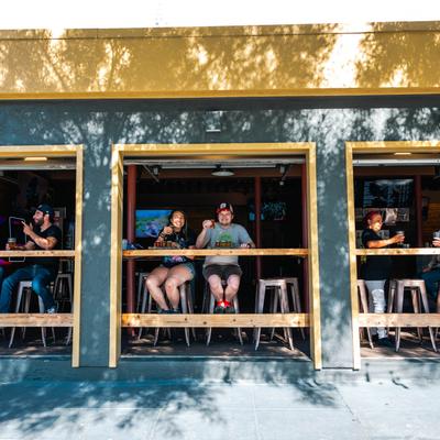 Guests having a drink