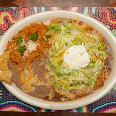 #1. Two Beef, Chicken or Cheese Enchiladas (Rojas) photo