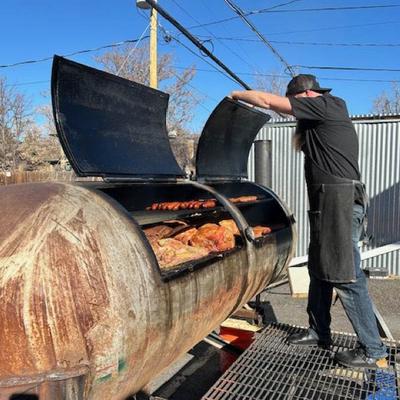 The smokeries outside.