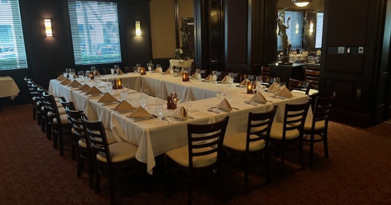 Interior, diner seating area