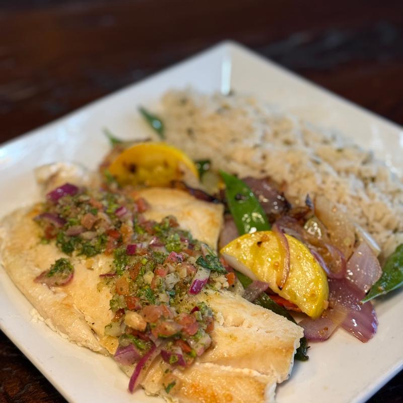 Bruschetta Broiled Fish photo
