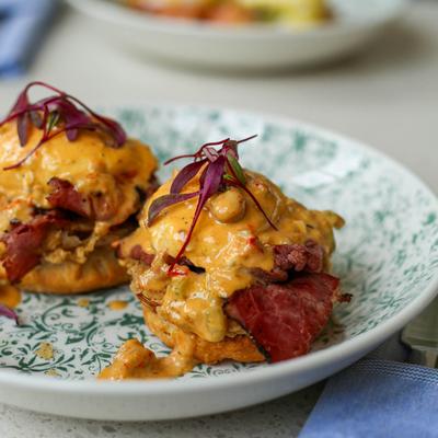 Acadian Assets Eggs Benedict.