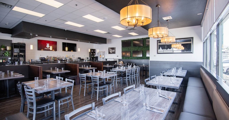 Interior, wide view of dining area