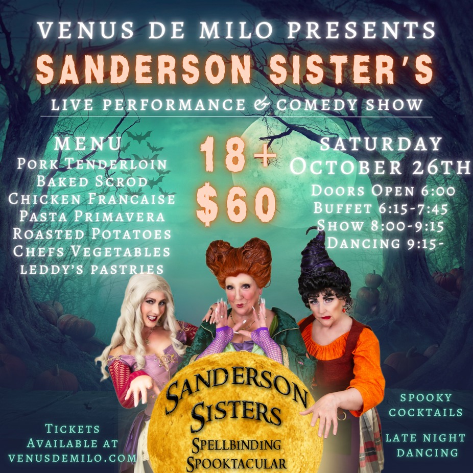 Sanderson Sister's Spooktacular 18+ Comedy Show event photo