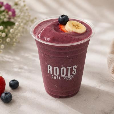 Berry and banana smoothie.