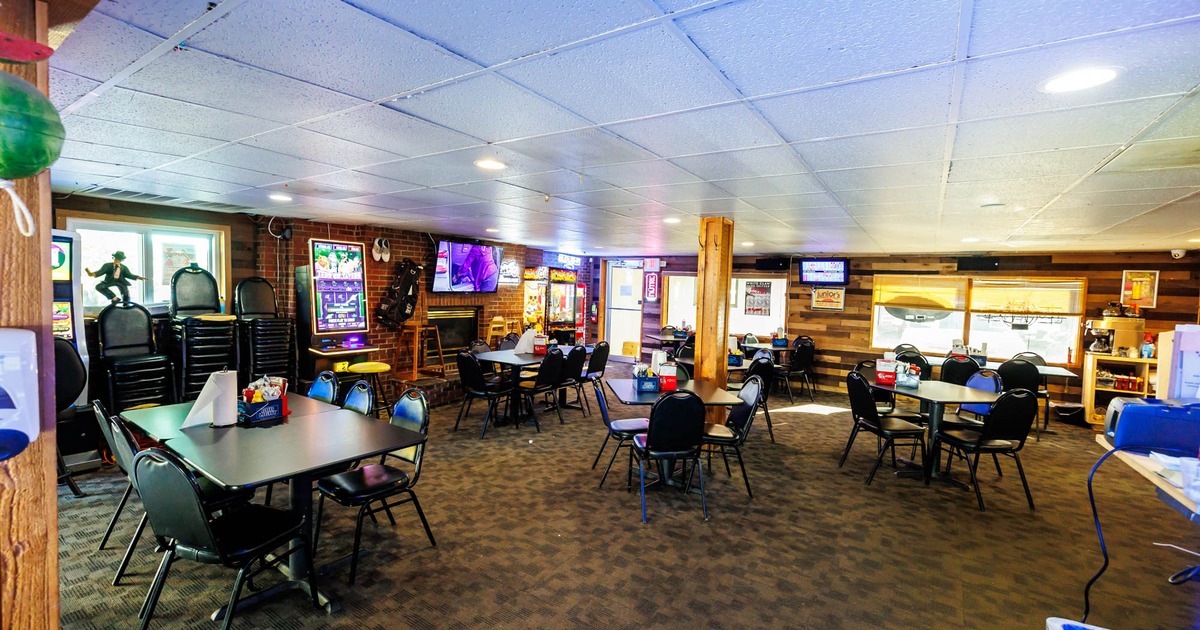 Interior, tables ready for guests