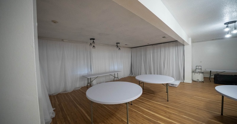 Interior space, tables