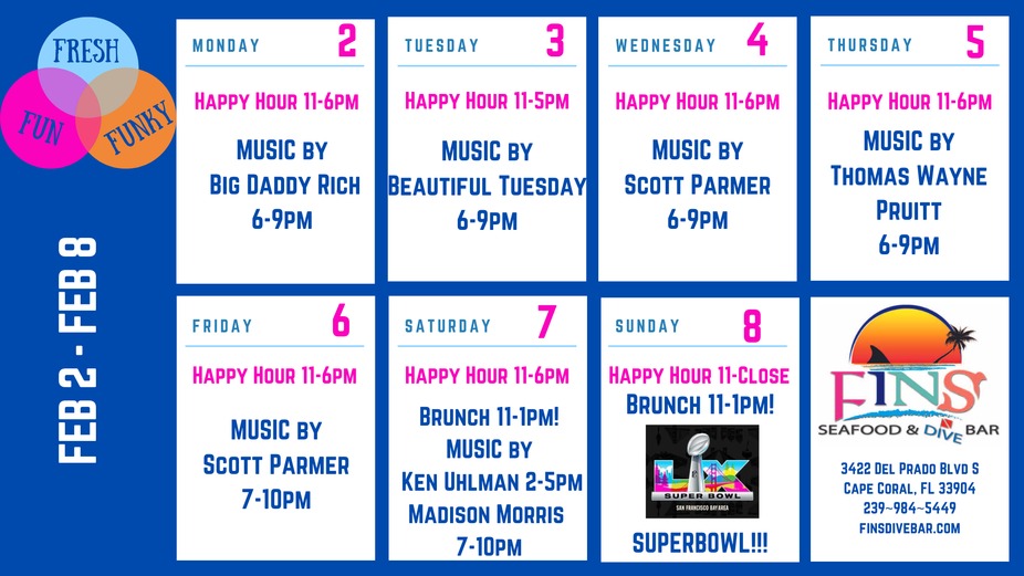 Weekly Event Calendar! event photo