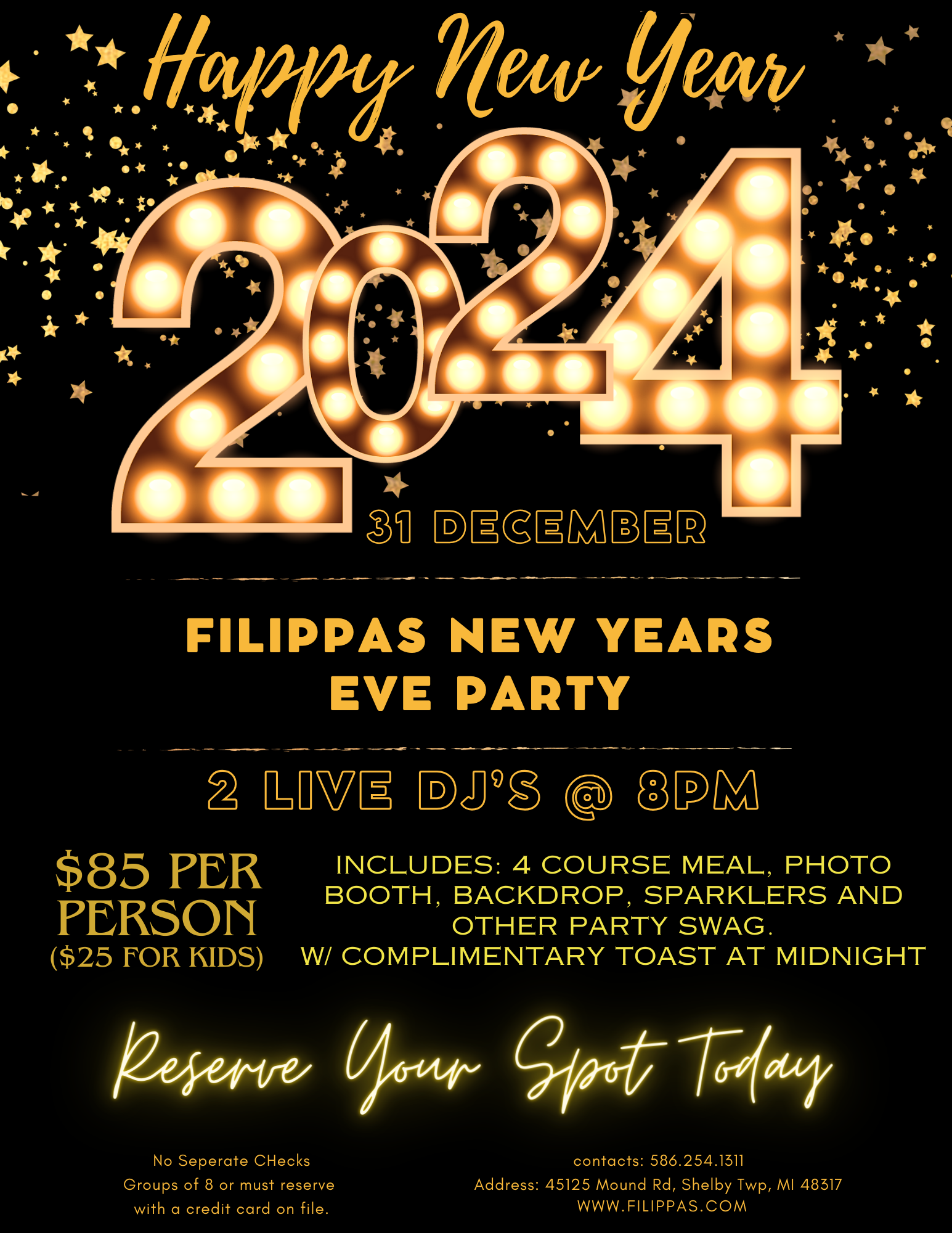 New year eve flyer
