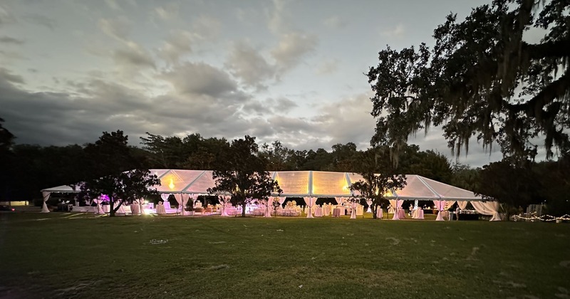 Exterior, venue under the tent