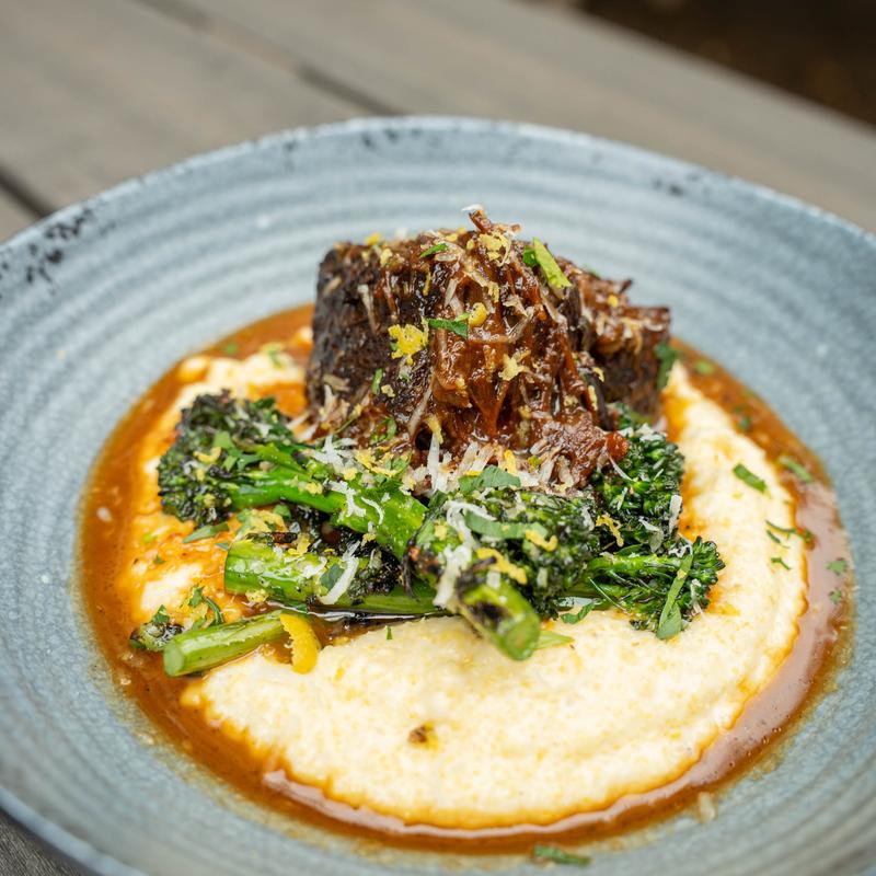 menu item 15 of 48, Slow-Cooked Beef Short Ribs