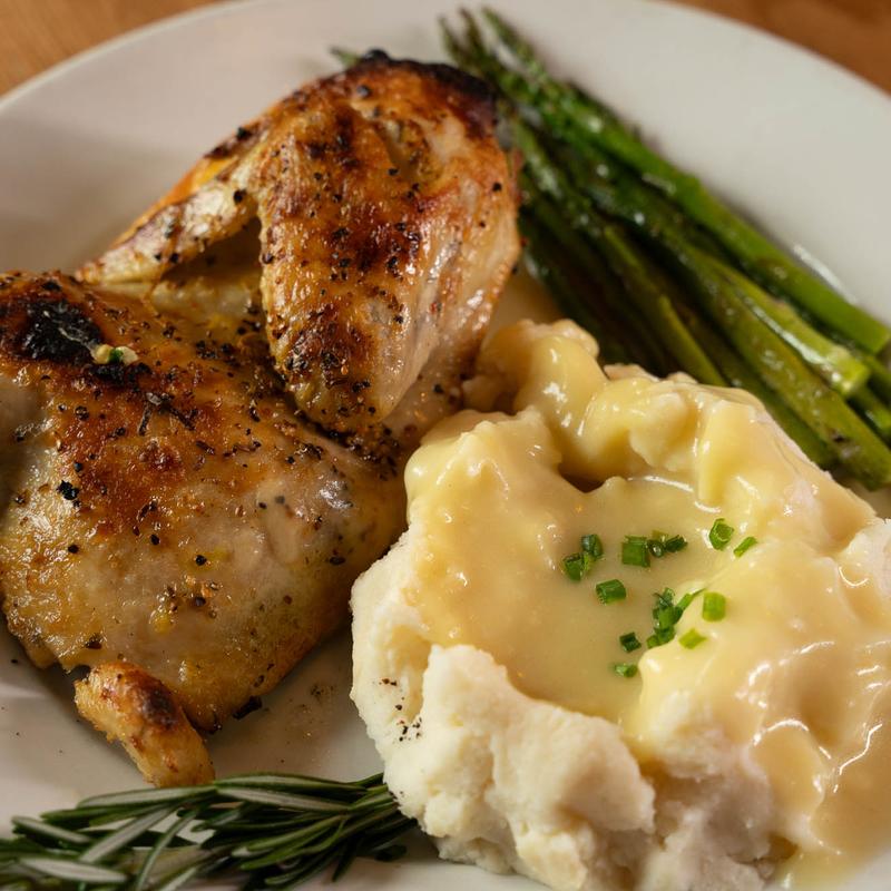menu item 34 of 40, Herb Roasted Half Chicken