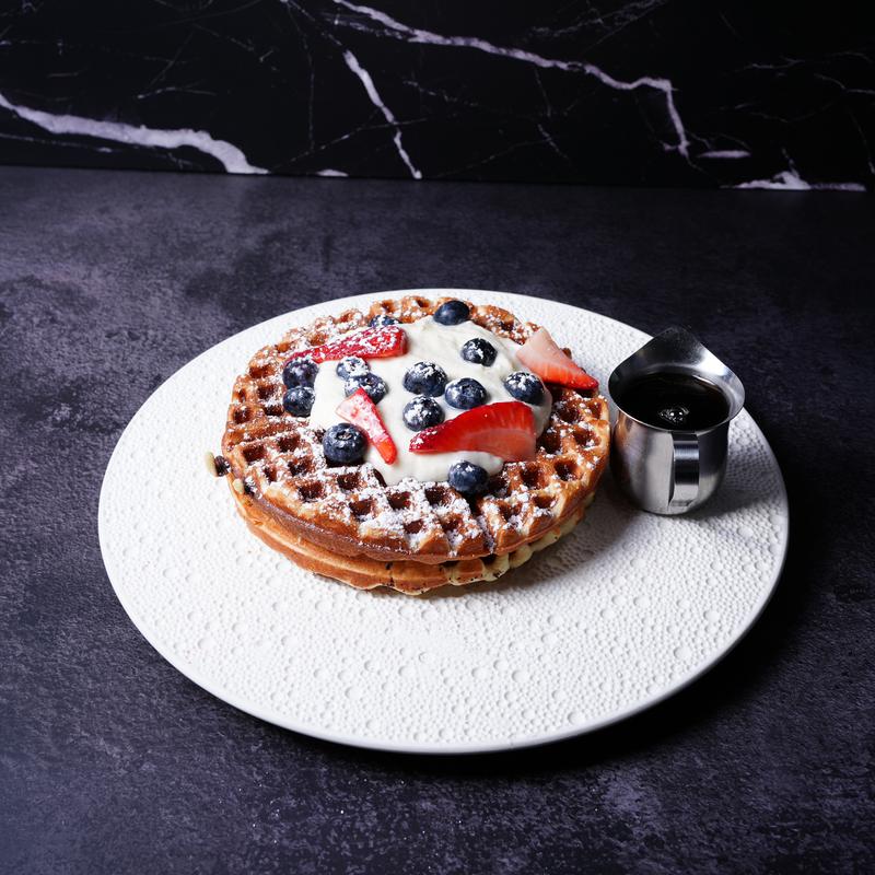 Waffles Berries Mascarpone Cream photo