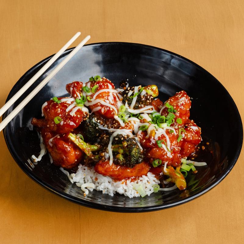 menu item 24 of 46, SEOUL FIRE CHICKEN RICE BOWL (Korean Style) (S)