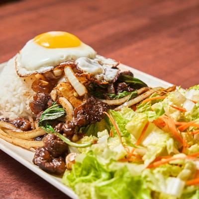 Black Pepper Steak Bento.