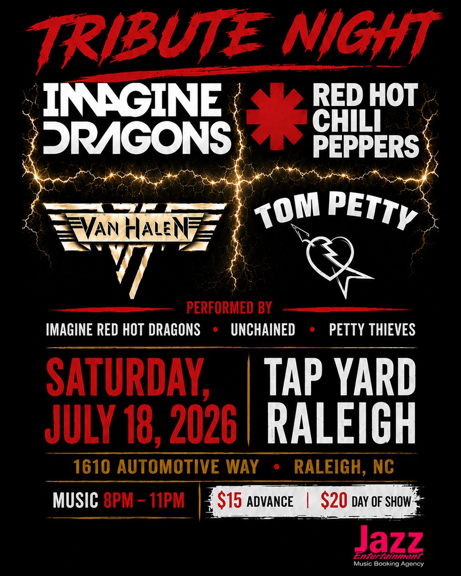 Tribute Night: Petty Thieves, Imagine Red Hot Dragons, & Unchained LIVE @ Tap Yard event photo