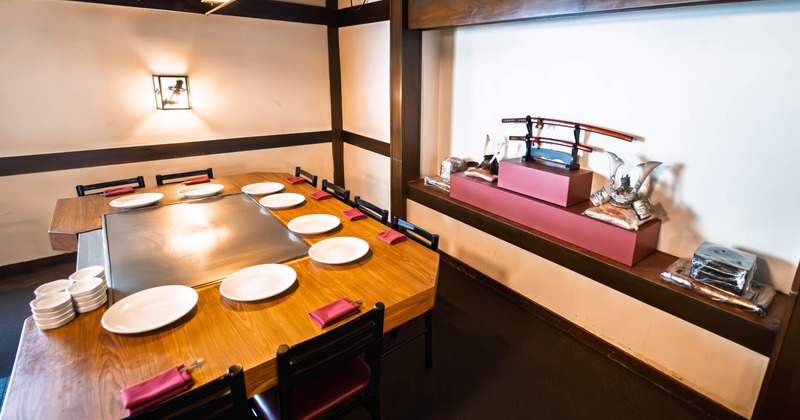Interior, set table ready for guests