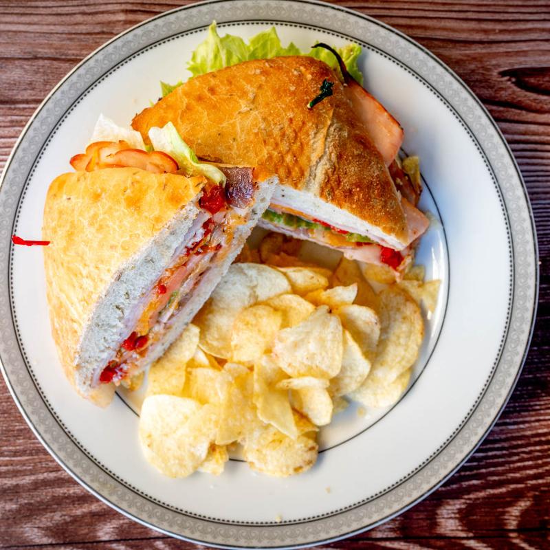 menu item 7 of 12, Turkey & Cheese Club