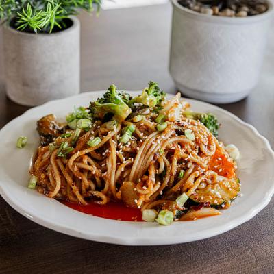 Spicy Drunken Spaghetti.