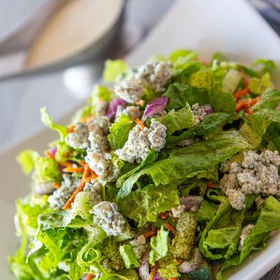 Checkers Chopped Salad with blue cheese crumbles