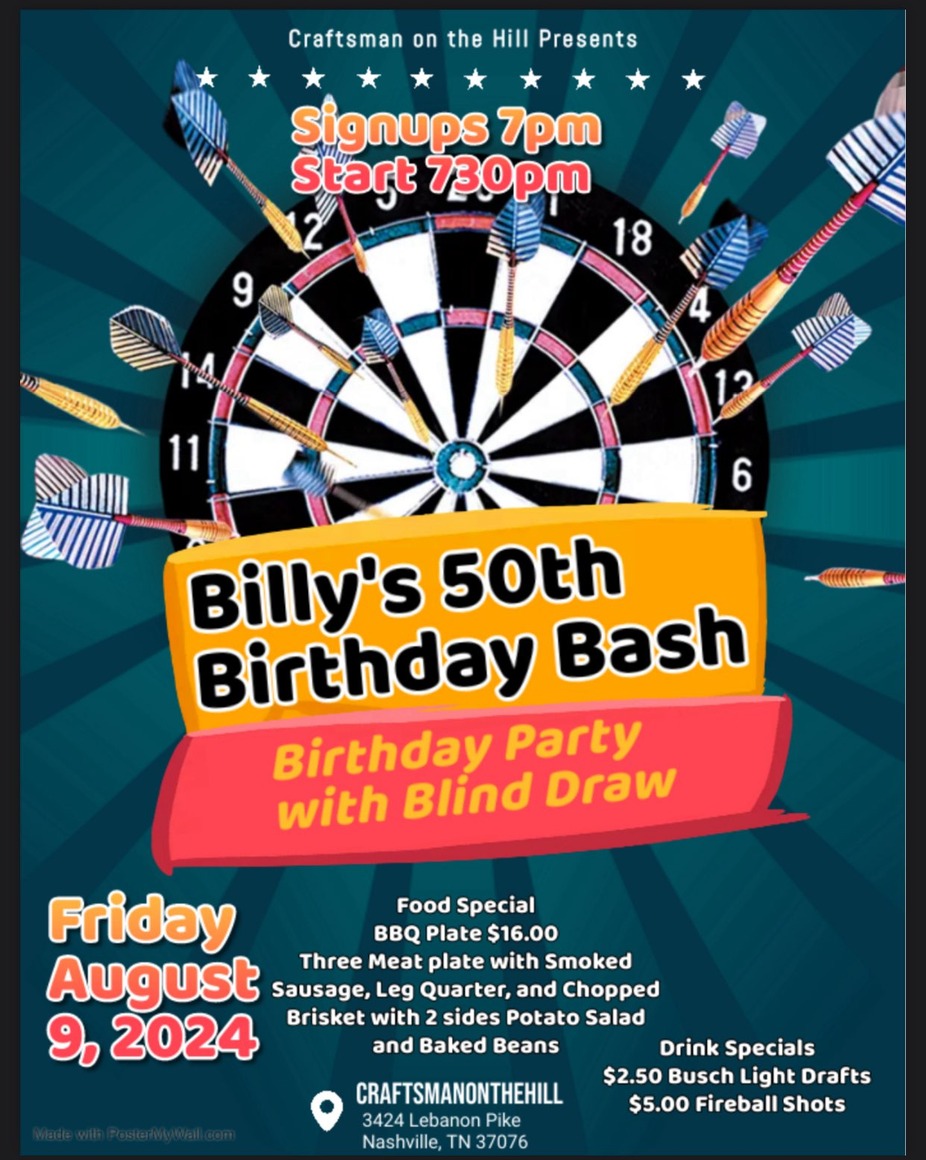 Billy's 50th Birthday Bash event photo