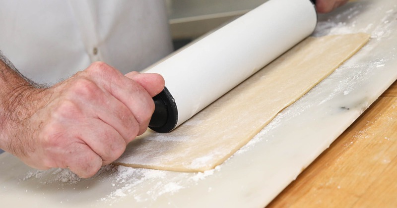 Rolling pie dough