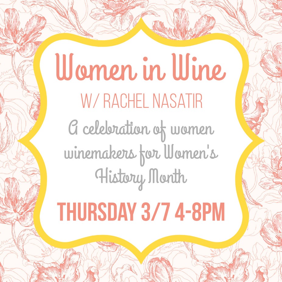 Women in Wine (Wine Club Wines) w/ Rachel Nasatir event photo