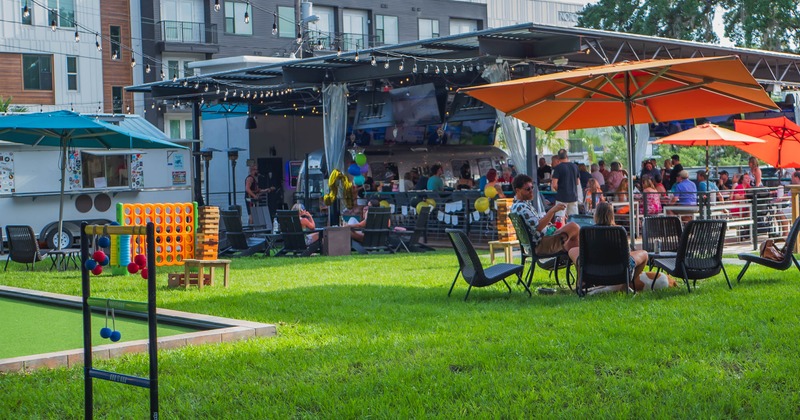 Exterior outdoor seating space