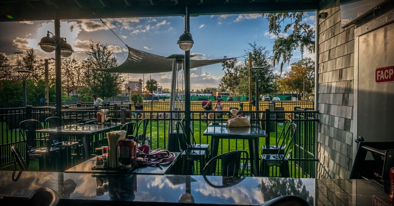 Exterior seating area