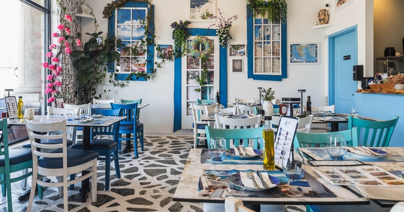 View of a interior dining space