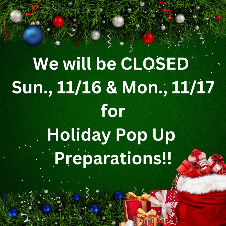 CLOSED for Holiday Pop Up Prep event photo