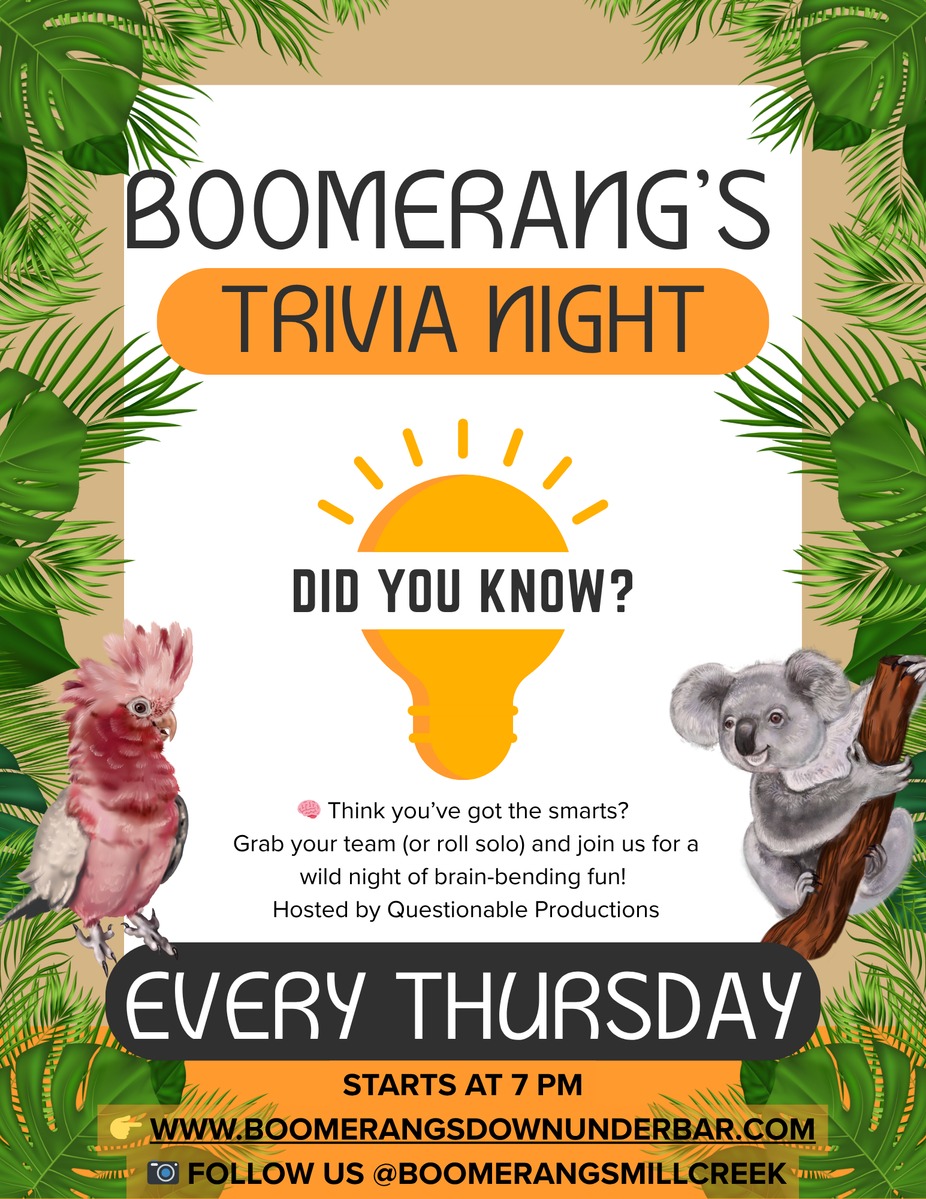 Boomerang’s Trivia Night event photo