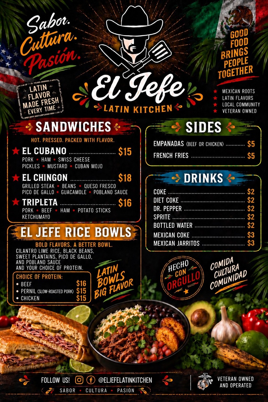 El Jefe Latin Kitchen & Sunset Trivia event photo