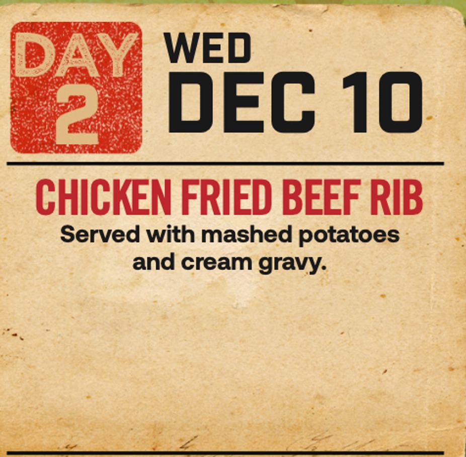 12 DAYS OF SMOKED MEAT - DAY 2 - CHICKEN FRIED BEEF RIB event photo