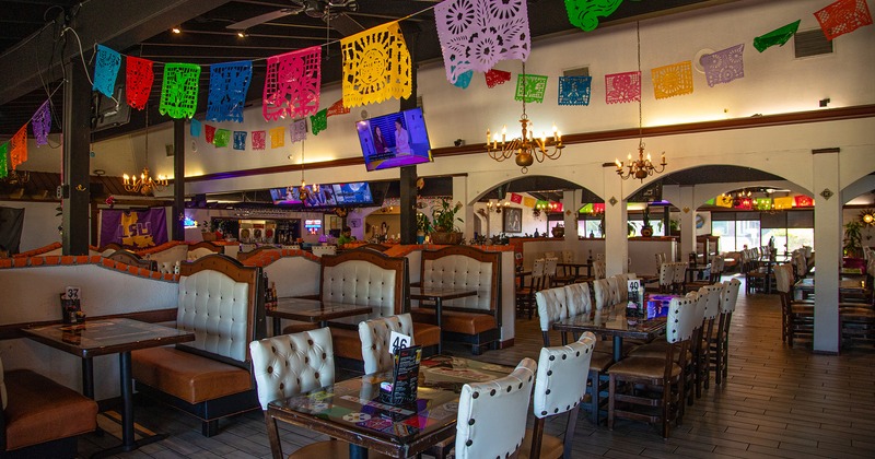 Restaurant interior, dining area