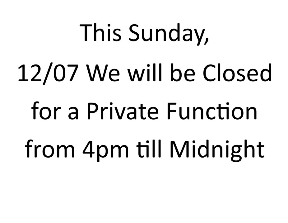 We are closed for a Holiday Party event photo