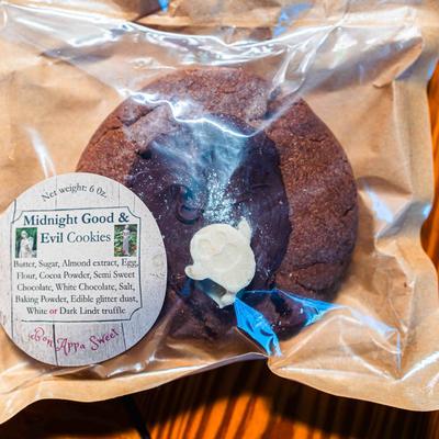 Packed Midnight good & Evil cookies.