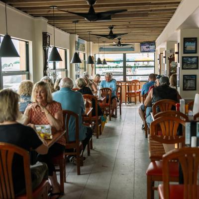 Interior, seating area.