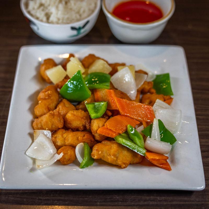 menu item 10 of 11, Sweet and Sour Chicken