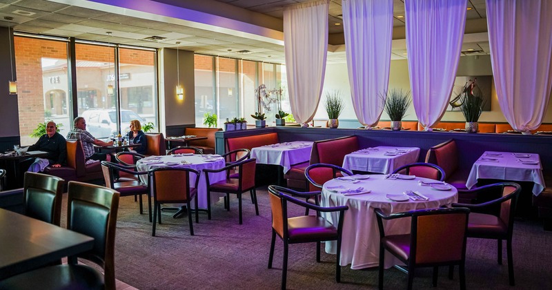 Interior, diner room, tables and chairs