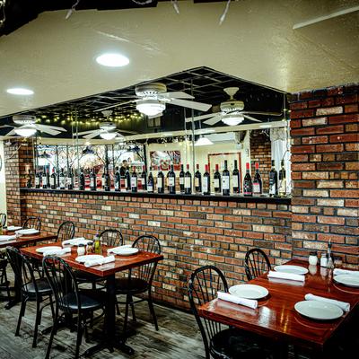Interior, dining area.