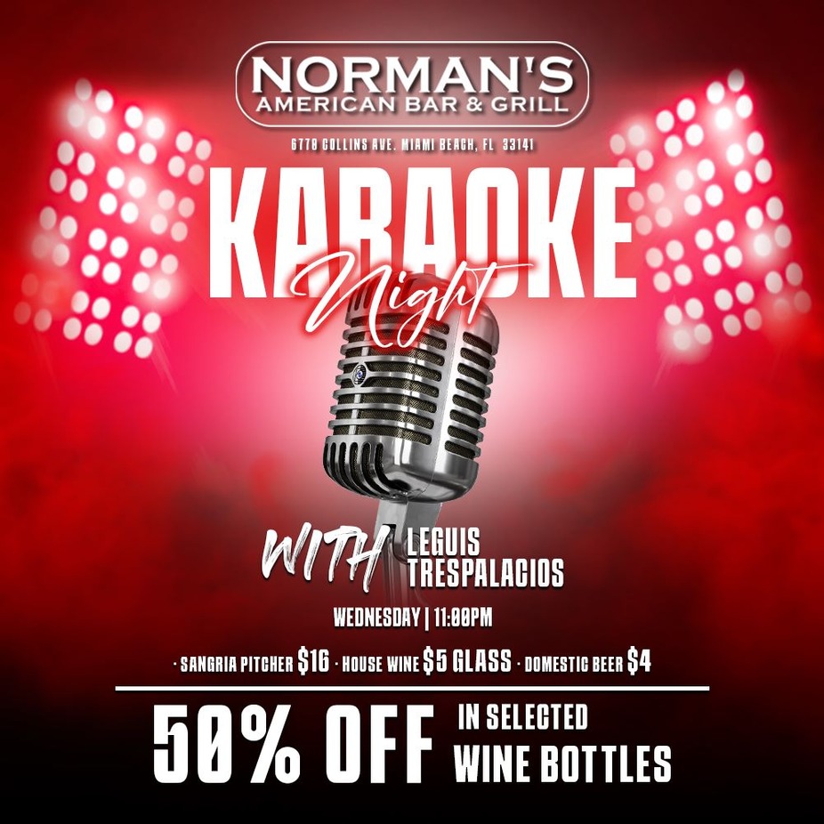 Karaoke Night At Norman's Tavern EVERY WEDNESDAY event photo