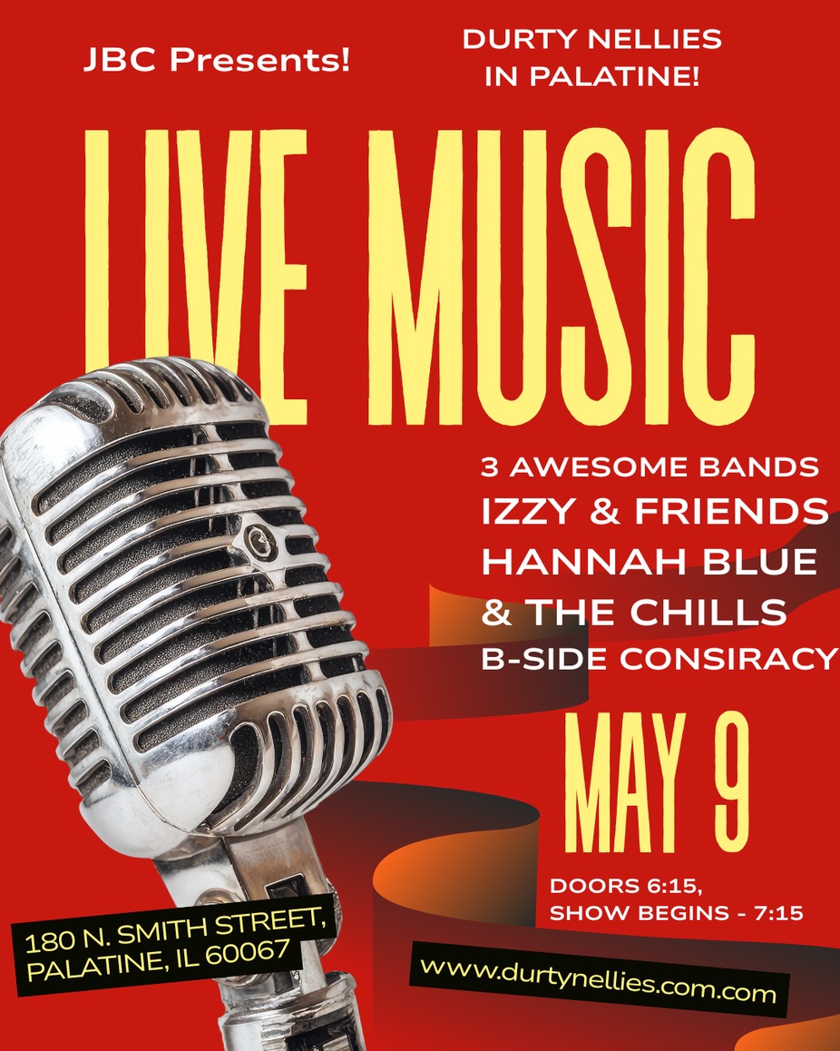 Saturday Night Live w/ Izzy & Friends, Hannah Blue & the Chills plus B-Side Conspiracy event photo