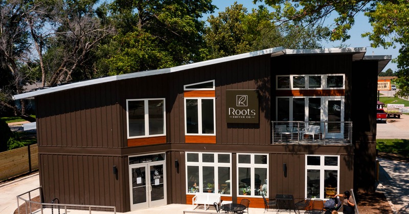 The exterior of Roots Coffee Co