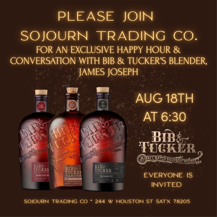 AN EXCLUSIVE HAPPY HOUR & CONVERSATION WITH BIB & TUCKER’S  BLENDER, JAMES JOSEPH event photo