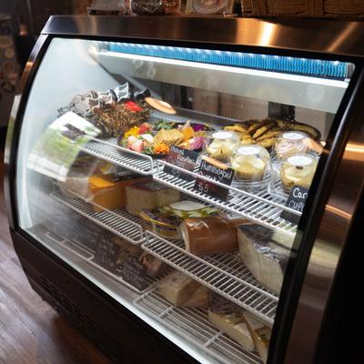 The refrigerated display case.