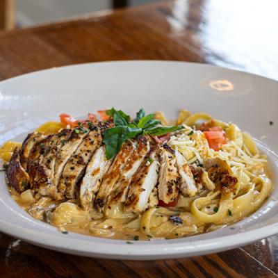 Spicy Chicken Fettuccine pasta.