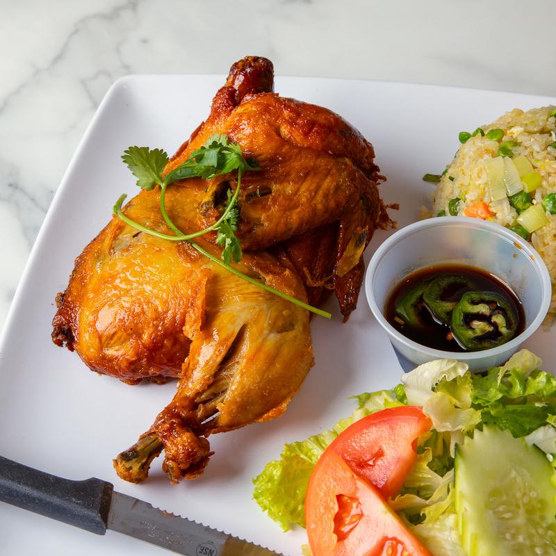 menu item 3 of 9, RD3. Golden Cornish Hen with Fried Rice